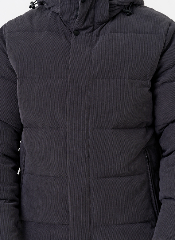 Мужской вельветовый пуховик