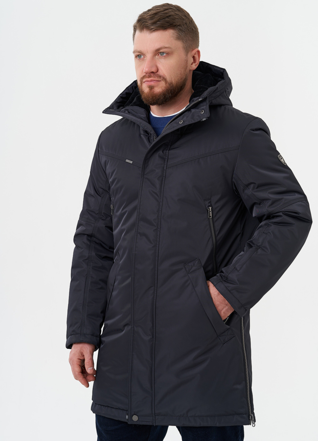 фото Мужской пуховик с капюшоном модель № 28274