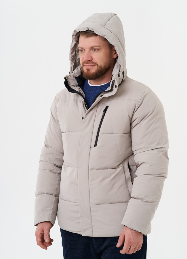 Зимний пуховик с капюшоном модель № 28396 универмаг малина