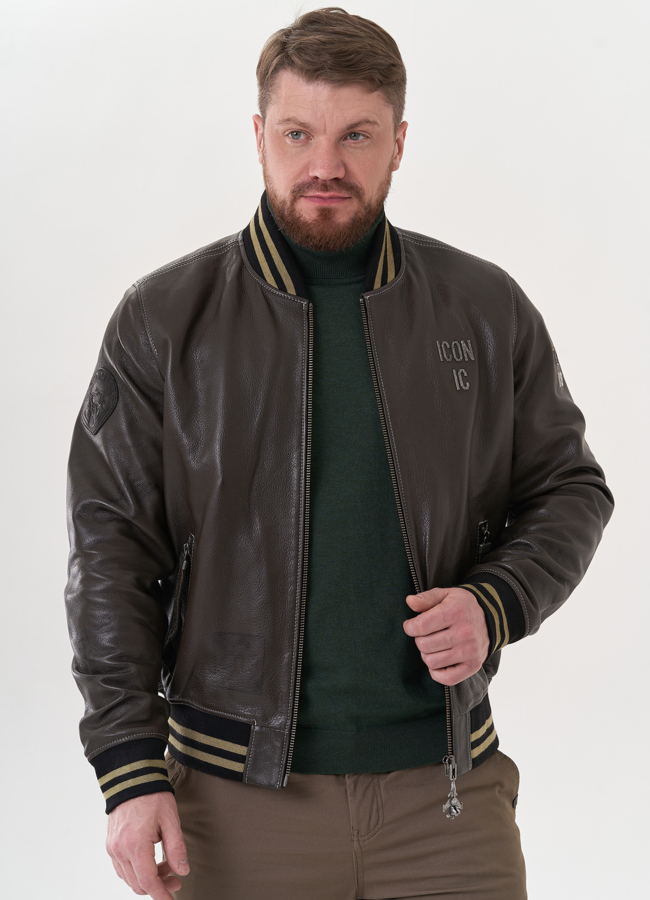 Мужская кожаная куртка 