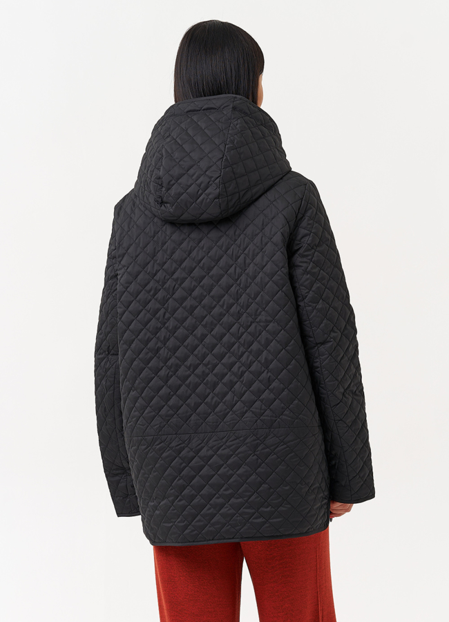Женская двухсторонняя куртка с капюшоном модель № 30016 в кредит